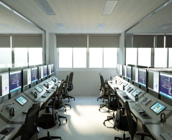 Air traffic control training consoles